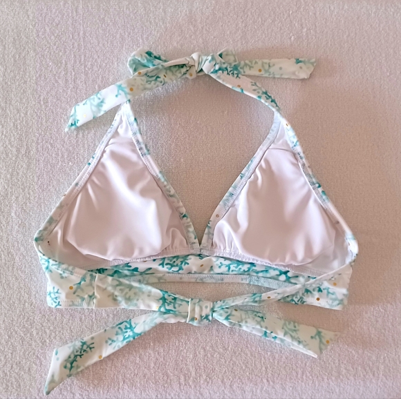 VENUS Lagoon Life Corals Print Bikini Top, size M - Picture 6 of 13